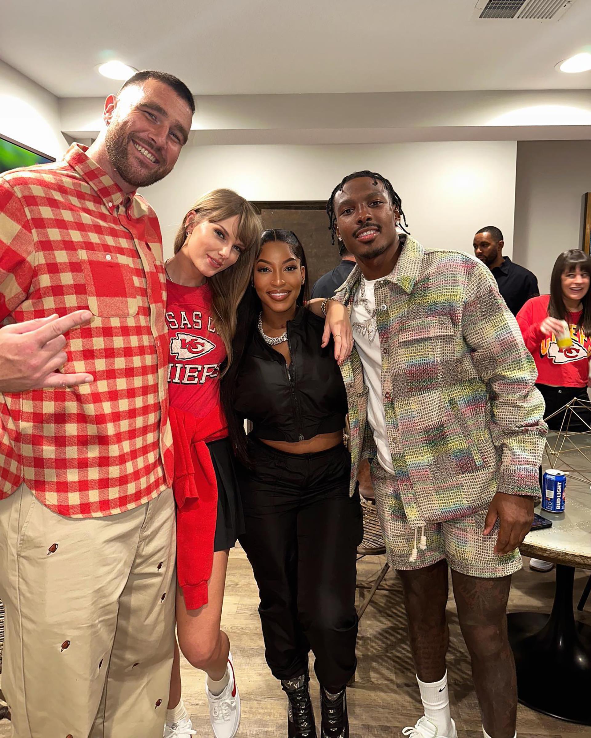 Taylor Swift and Travis Kelce