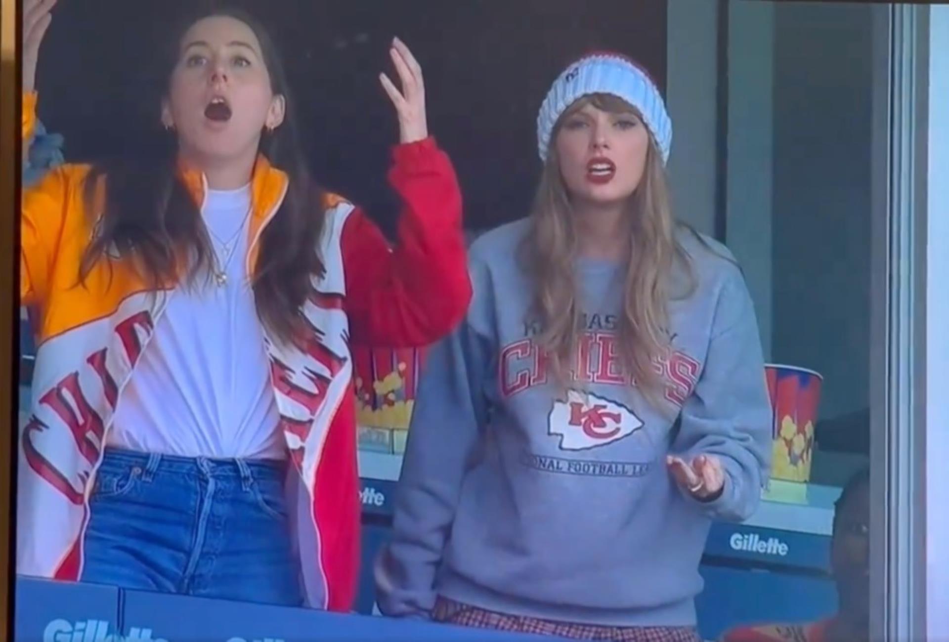 Taylor Swift at the the Chiefs game.