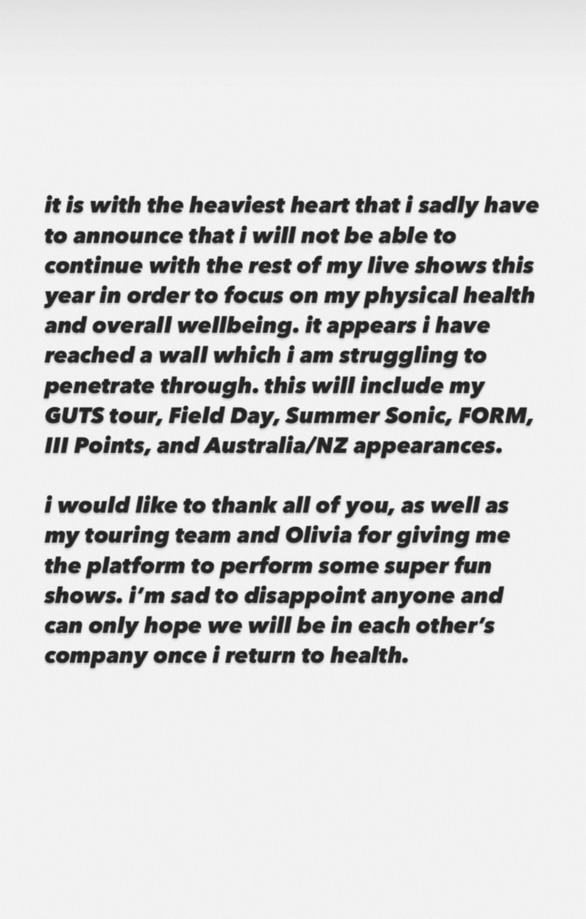PinkPantheress Cancels All 2024 Tour Dates to Focus on Her Well-Being: ‘I’ve Reached a Wall Which I Am Struggling to Penetrate Through’