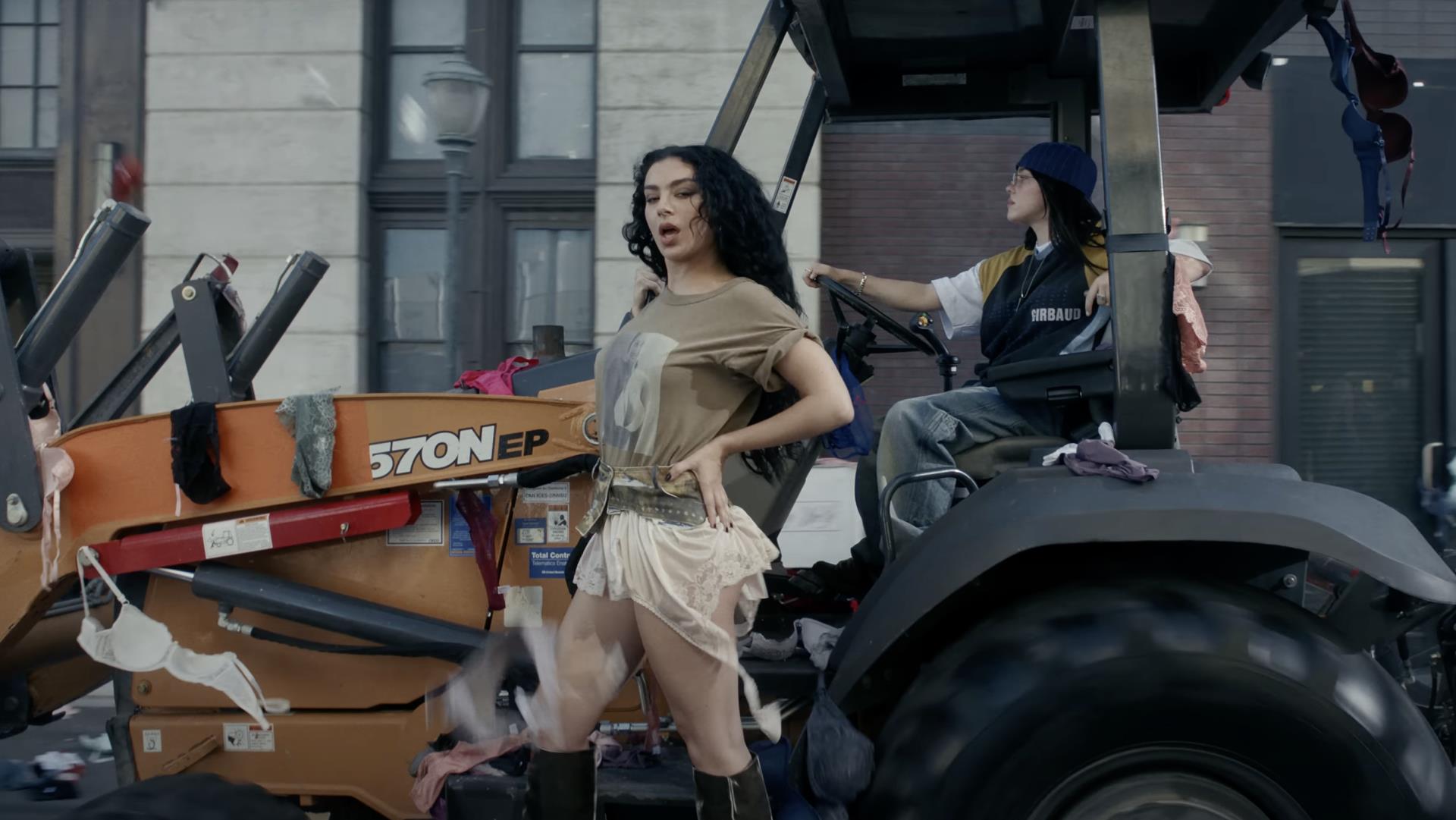Charli XCX and Billie Eilish Do<i></i>nate 10,000 Pairs of Underwear From ‘Guess’ Video to Support Victims of Domestic Violence